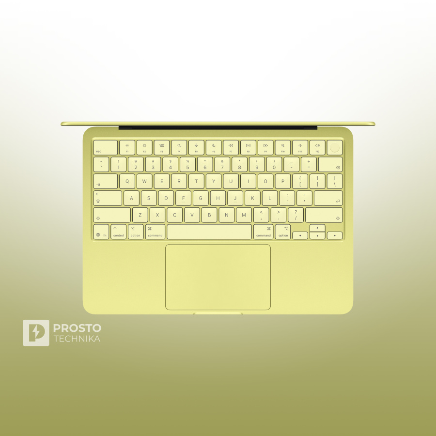 Ноутбук Apple MacBook Neo 13" (A18 Pro, 6C CPU, 5C GPU, 8Gb, 256Gb SSD), жёлтый цитрус (MHFD4)